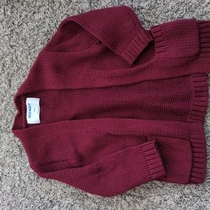 Burgundy Cardigan
